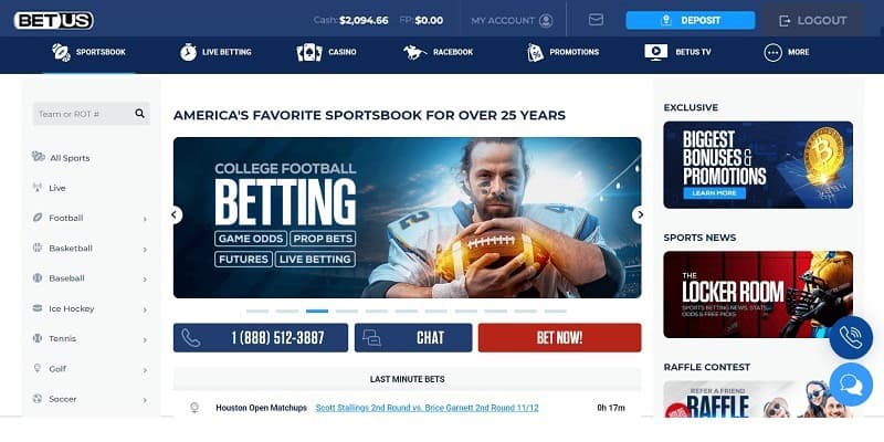 BetUS Live Betting